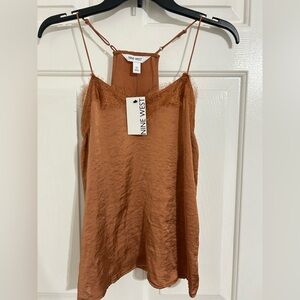 Nine West Women's Copper Camisole with Lace Detail